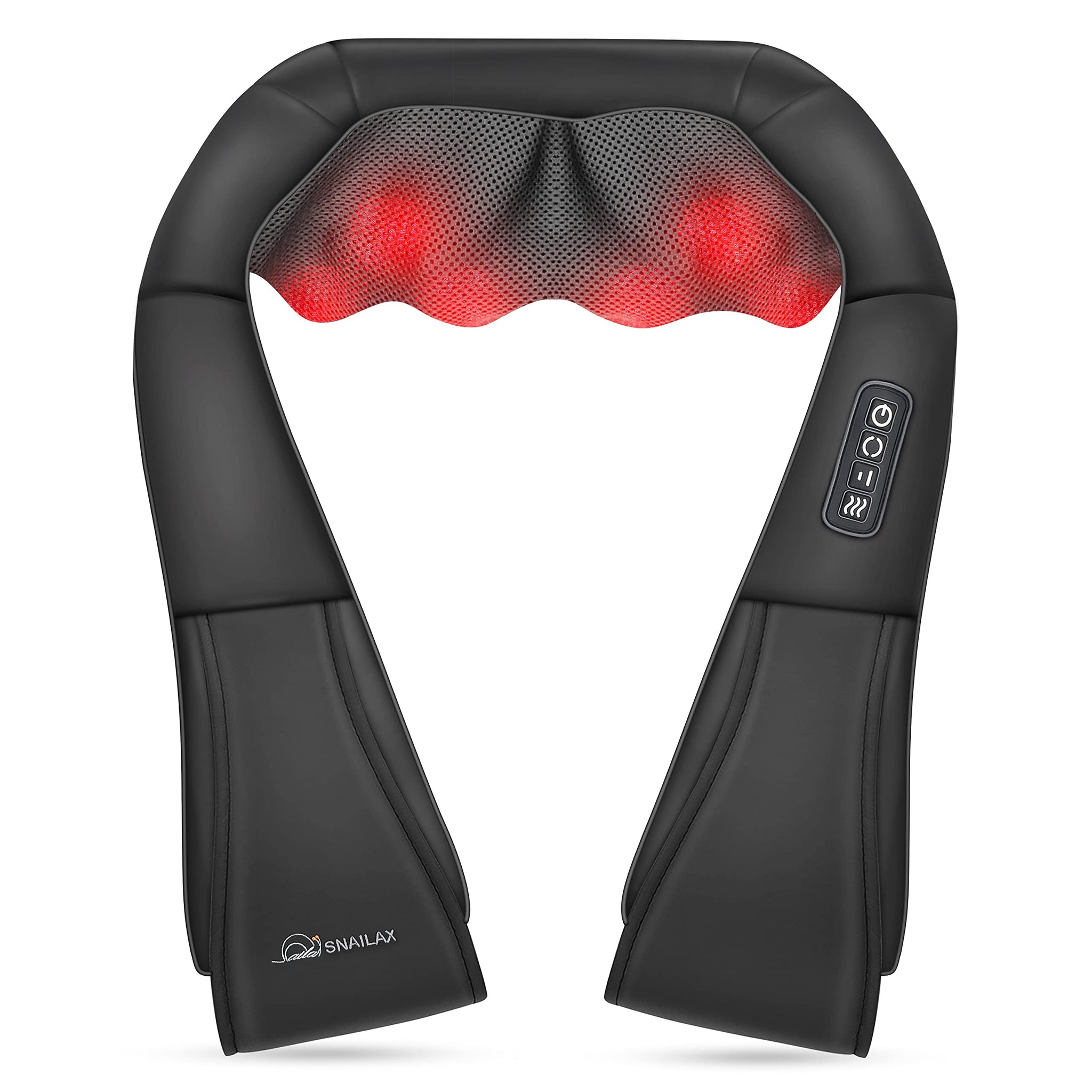 HEALWELL™ Heated Shiatsu Neck & Shoulder Massager – Deep Kneading Electric Pillow